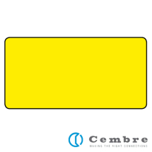 MG-SIGNS-VY 990710 52x105mm yellow warning rectanble label